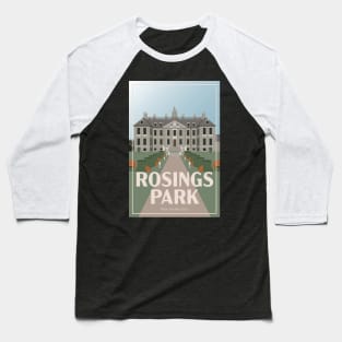 Art Deco Rosings Park from Pride and Prejudice Illustration Baseball T-Shirt